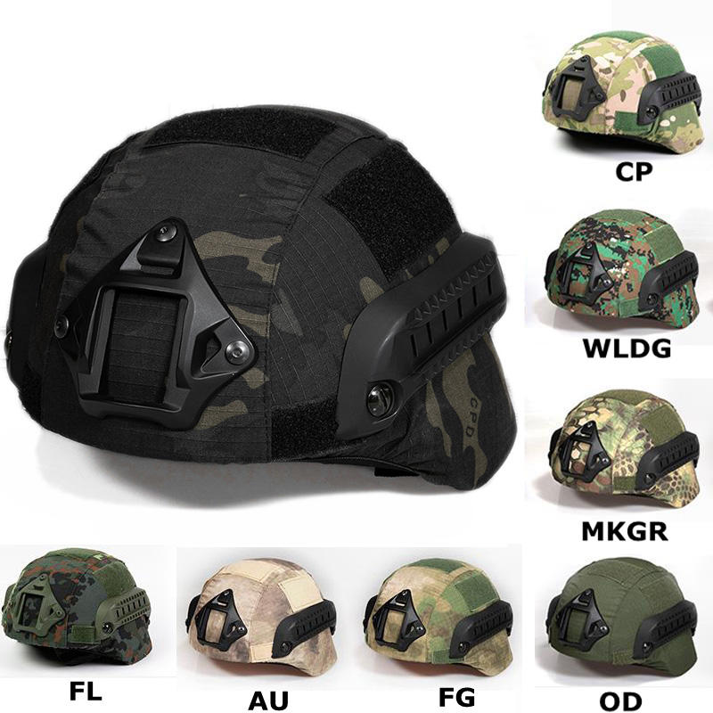 Camo Face Paint - Taktische MICH2000 Helmabdeckung Jagdausrüstung Helmzubehör Tarnstoff-Helmüberzug