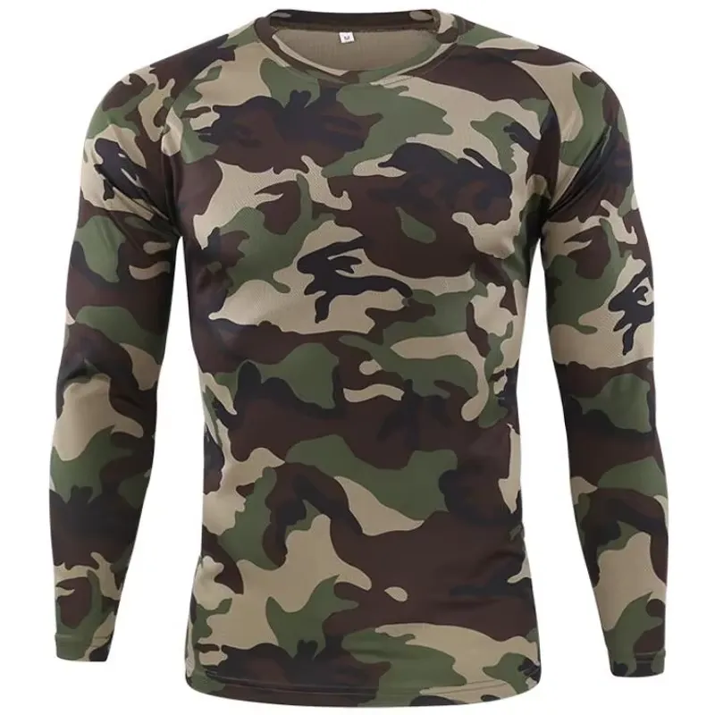 Outdoor Hunting Prints - 3D-gedrucktes, lässiges, langärmliges T-Shirt für Herren
