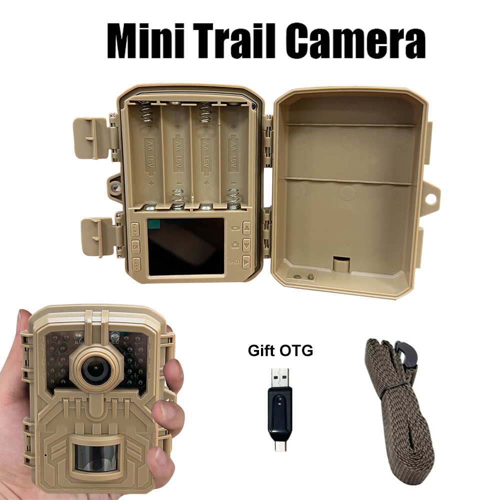 Trail Camera Infrared - Wildkamera 16MP 1080P Wildtier-Detektor Überwachungskamera Wasserdicht